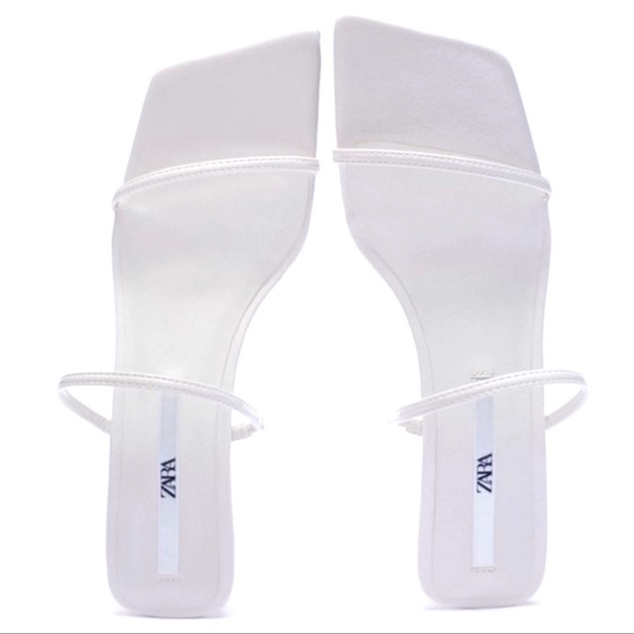 ZARA THIN STRAP MINI WEDGE SANDALS SIZE 40 - Picture 3 of 6